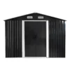 Tuinschuur MANSO - 247 cmx296 cmx170 cm - Antracietgrijs Metaal