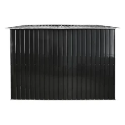 Tuinschuur MANSO - 247 cmx296 cmx170 cm - Antracietgrijs Metaal