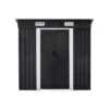 Tuinschuur MANSO - 183 cmx109 cmx170 cm - Antracietgrijs Metaal