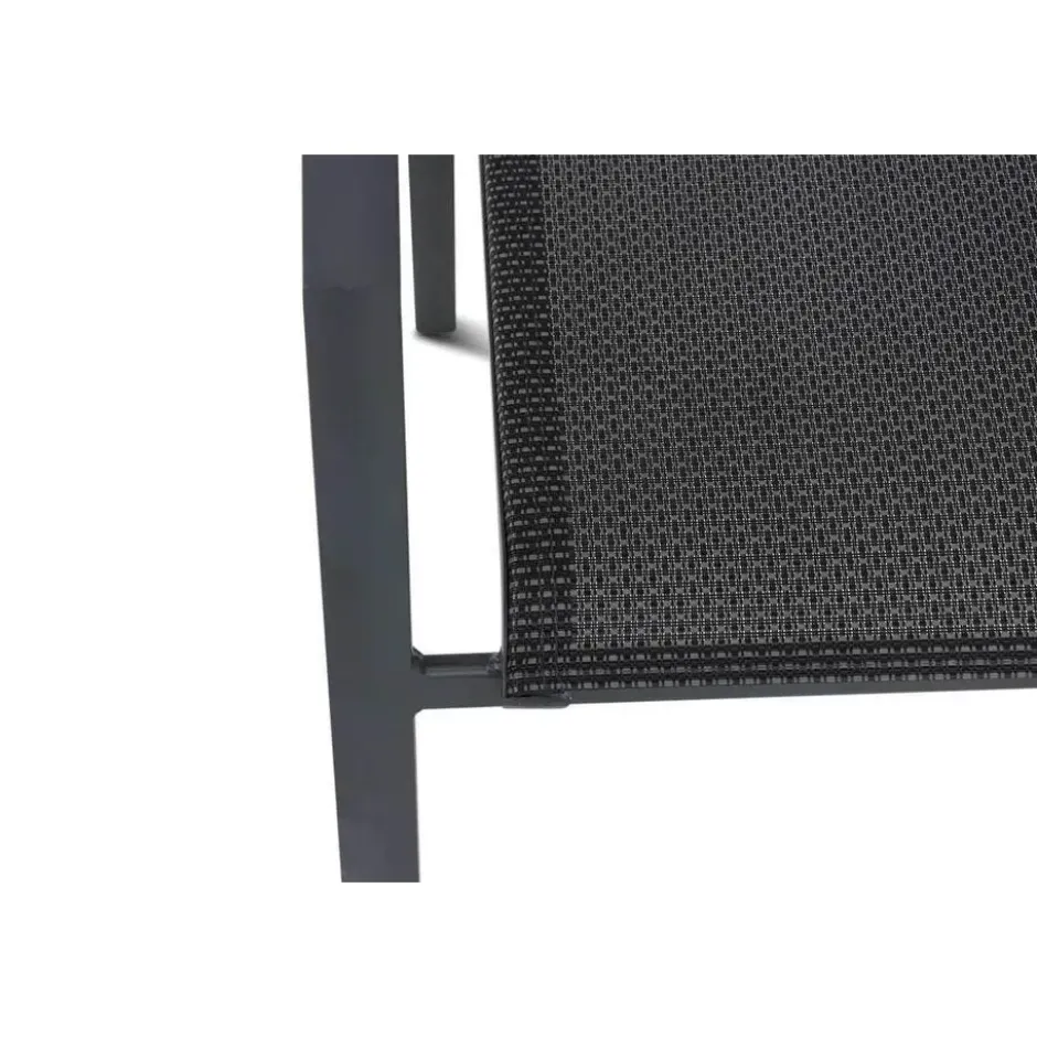 Tuinstoel stapelbaar Aluminium Grijs-antraciet Lifestyle Garden Furniture Sella