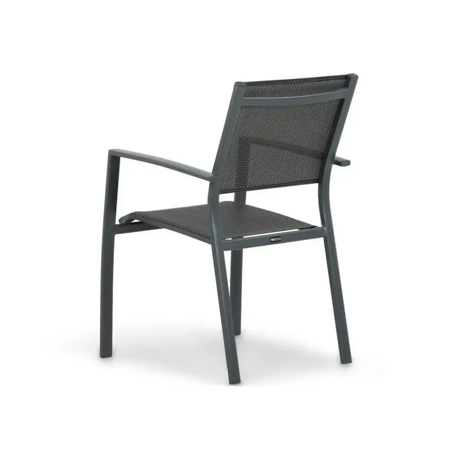 Tuinstoel stapelbaar Aluminium Grijs-antraciet Lifestyle Garden Furniture Sella