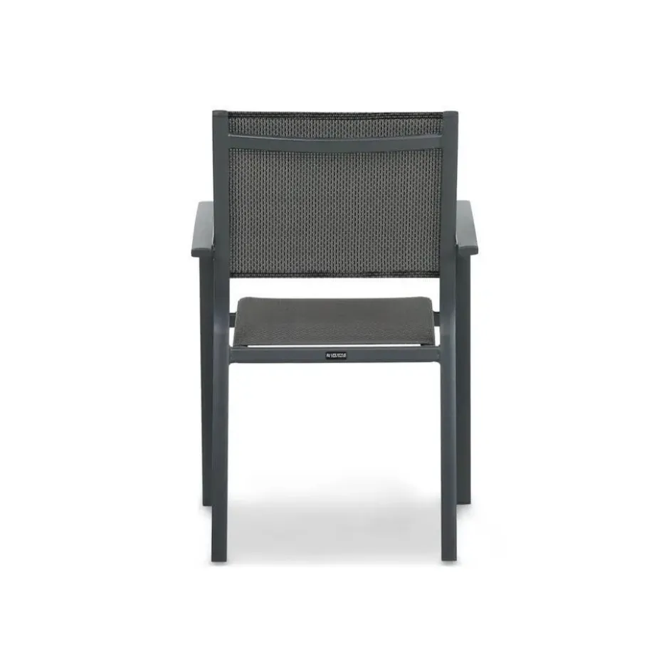 Tuinstoel stapelbaar Aluminium Grijs-antraciet Lifestyle Garden Furniture Sella