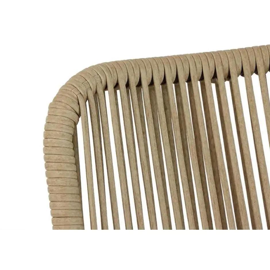 Tuinstoel stapelbaar Aluminium/rope Taupe-naturel-bruin Coco Penya