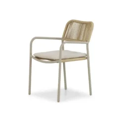 Tuinstoel stapelbaar Aluminium/rope Taupe-naturel-bruin Coco Penya