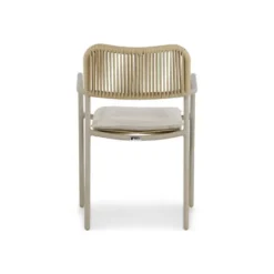 Tuinstoel stapelbaar Aluminium/rope Taupe-naturel-bruin Coco Penya