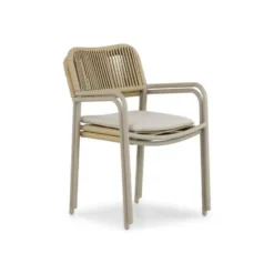 Tuinstoel stapelbaar Aluminium/rope Taupe-naturel-bruin Coco Penya
