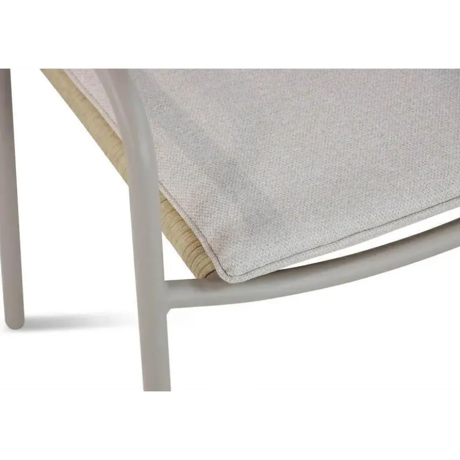 Tuinstoel stapelbaar Aluminium/rope Taupe-naturel-bruin Coco Penya