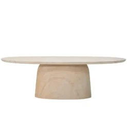 Tuintafel Ovaal - Naturel Travertin - 200x100x74cm - Myrna