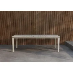 Tuintafel Rechthoekig Beige Metaal - 229x100x75cm - Levels