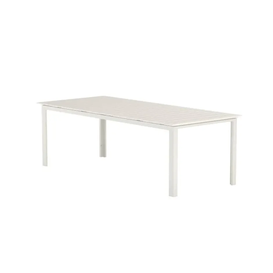 Tuintafel Rechthoekig Beige Metaal - 229x100x75cm - Levels