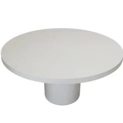 Tuintafel Rond 120cm - Beige Eco Composiet - Betonlook - Eden