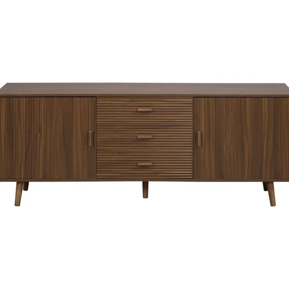 Tv-meubel Imre - walnootkleur - 66x176x40 cm