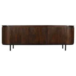 Tv-meubel Mangohout Donkerbruin - 170x45x57cm - 3 Deuren - Tora