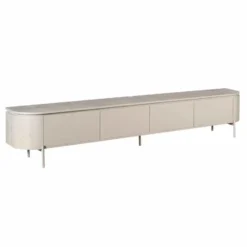 Tv-meubel Taupe Hout - 240x35x30cm - Excellent