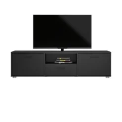 Tv-meubel Zwart - 150x40x40cm - Media