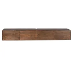 Tv-meubel Zwevend Bruin Hout - 240x35x30cm - Vision