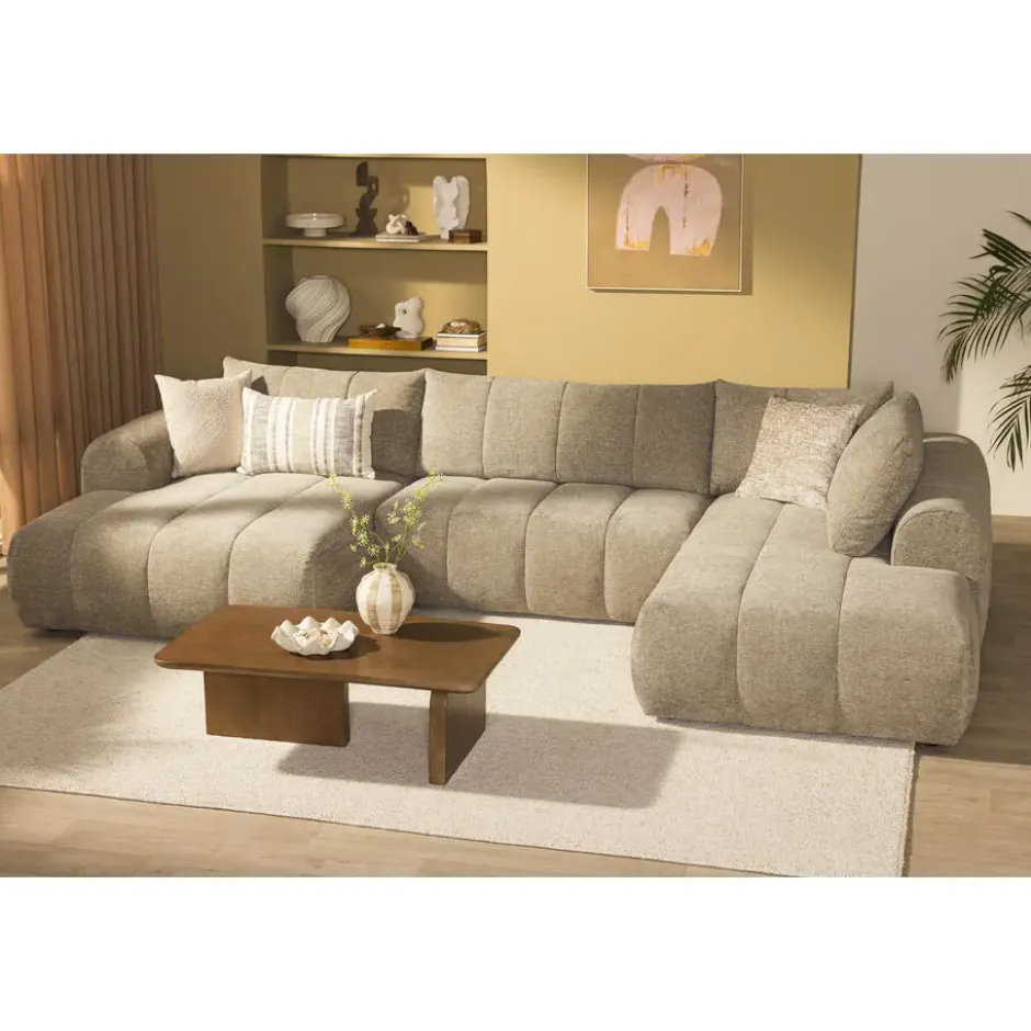 U-bank Juliette rechts - Raven - taupe