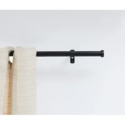 Uitschuifbare Gordijnroede - Aanpasbaar - Stang van 90-170 cm - Zwart