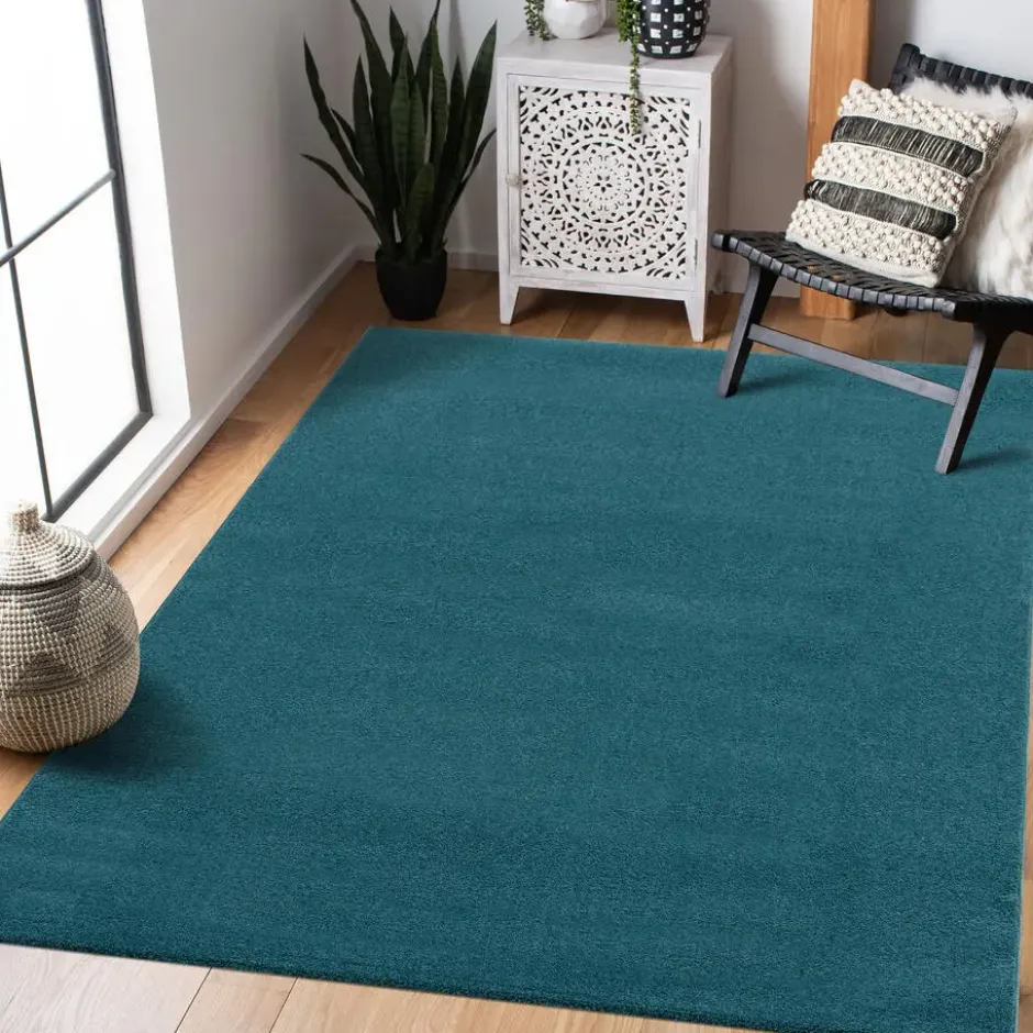 Uni Effen Vloerkleed Laagpolig Blauw - 160x230 CM
