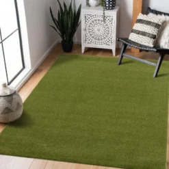 Uni Effen Vloerkleed Laagpolig Groen - 160x230 CM