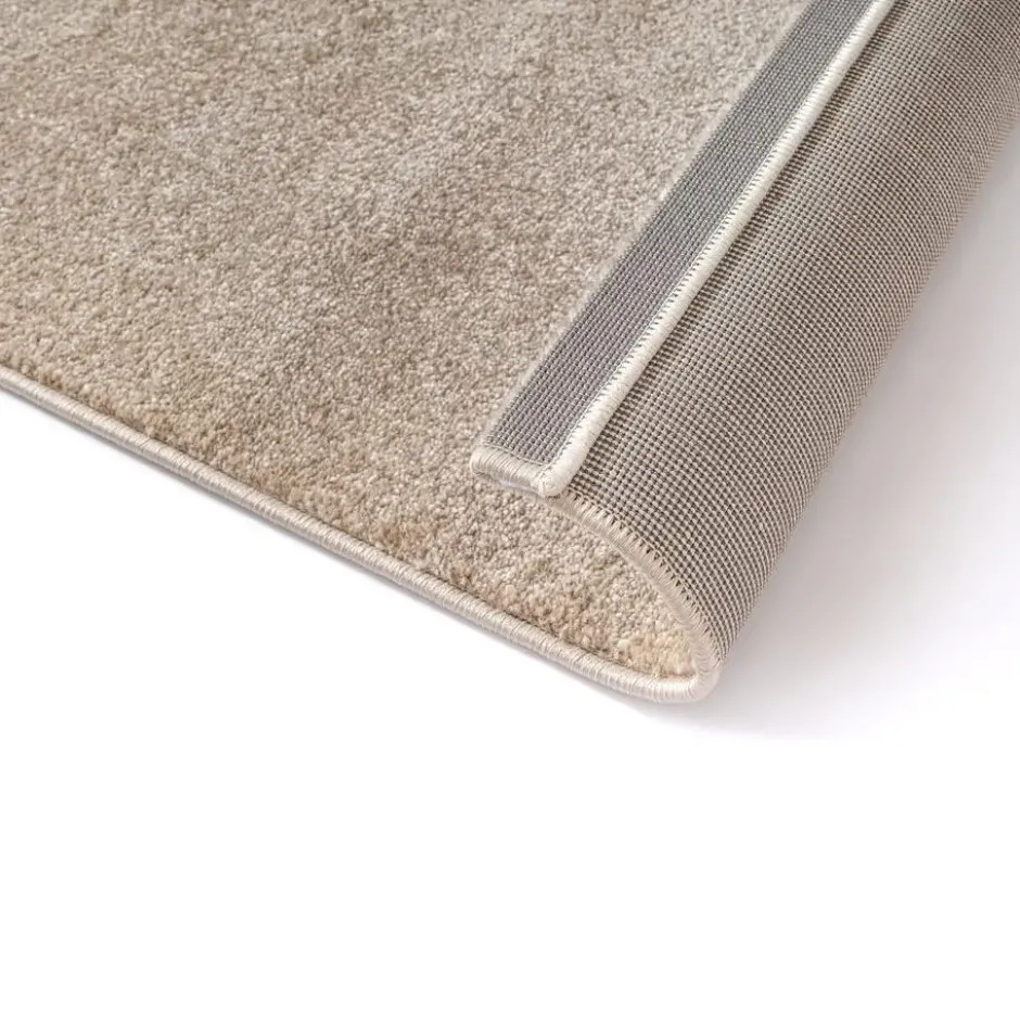 Uni Effen Vloerkleed Laagpolig Beige - 120x170 CM