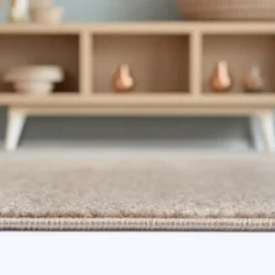 Uni Effen Vloerkleed Laagpolig Beige - 160x230 CM