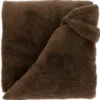 Unique Living plaid/deken Justin - bruin - polyester - 150 x 200 cm