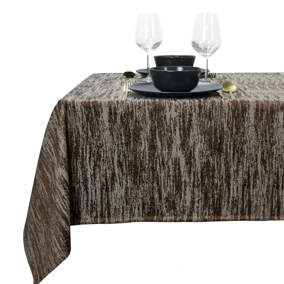 Unique Living - Tafelkleed Neomi 145x300cm - Rocky Brown
