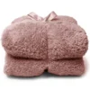 Unique Living - Teddy plaid 150x200cm oud roze