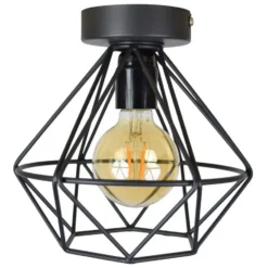 Urban Interiors plafondlamp Wire - 1 lichts - 22 x19 cm - zwart