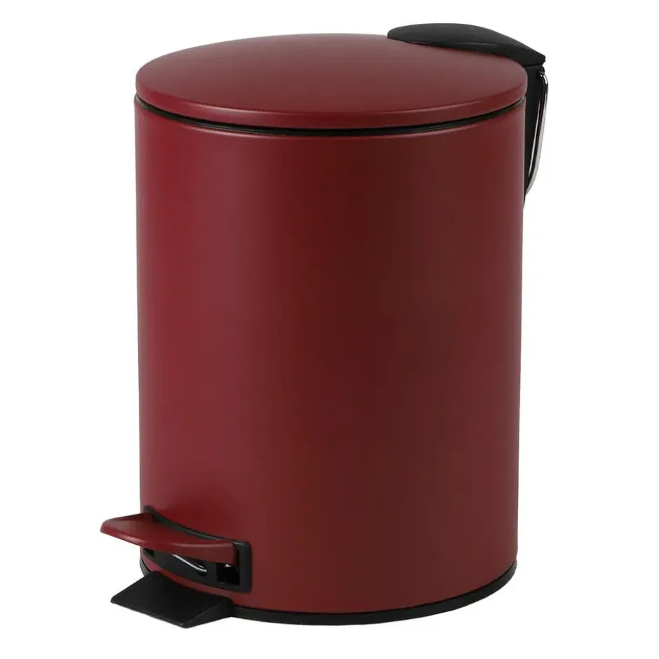 Urban Living Pedaalemmer Toulon - donkerrood - 3L - metaal