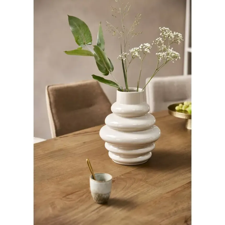 Vaas Arnica - off-white - keramiek - 30xØ25 cm
