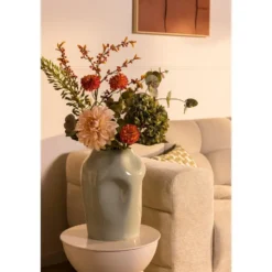 Vaas Duke - lichtgroen - keramiek - 33,5xØ24,5 cm