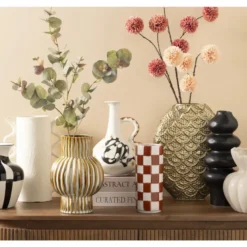 Vaas Florence - goudkleur - metaal - 35x27,5x9 cm