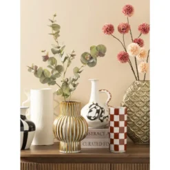 Vaas Florence - goudkleur - metaal - 35x27,5x9 cm