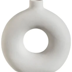 Vaas Linea - wit - keramiek - 23x22x7 cm