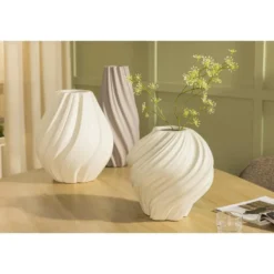 Vaas Noelle - zandkleur - 31xØ32 cm