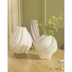 Vaas Noelle - zandkleur - 50xØ23 cm