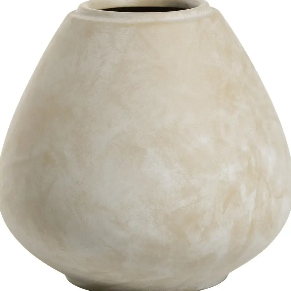 Vaas Noor - beige - keramiek - 17xØ18 cm