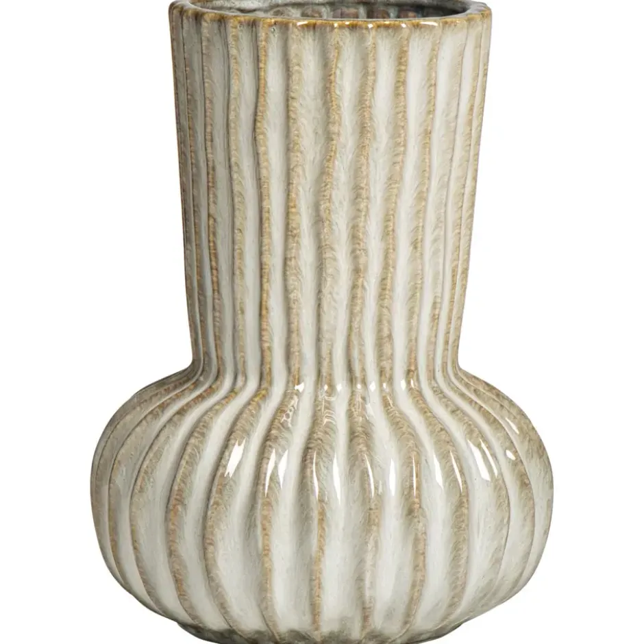 Vaas Oli - bruin - keramiek - 25xØ17,5 cm