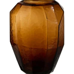 Vaas Otis - bruin - glas - 37xØ25 cm