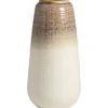 Vaas Puglia - bruin - stoneware - 38xØ19,2 cm