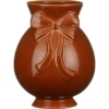 Vaas Strik - bruin - keramiek - 23,5xØ18 cm