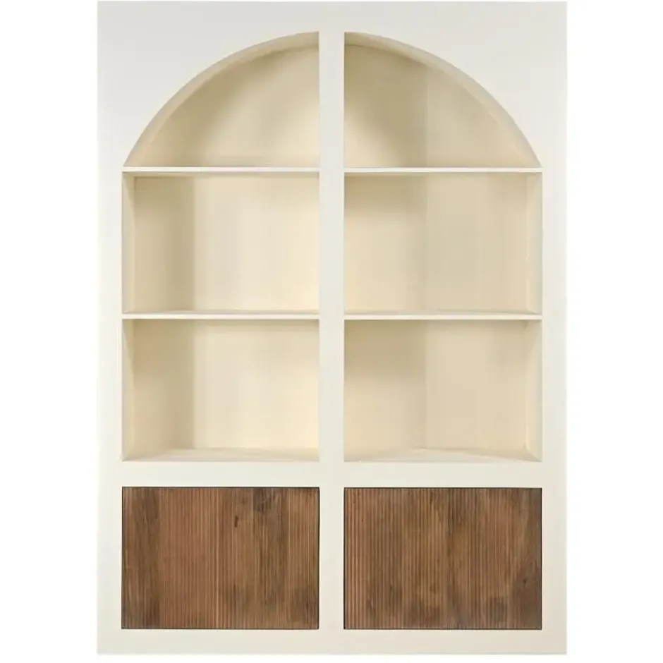 Vakkenkast Beige - 150x38x210cm - 8 Vakken - Miné