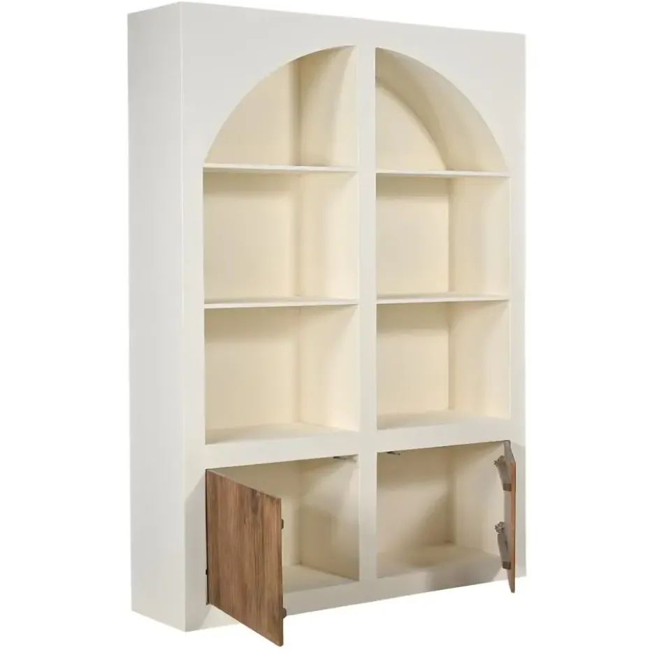 Vakkenkast Beige - 150x38x210cm - 8 Vakken - Miné