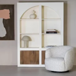 Vakkenkast Beige - 150x38x210cm - 8 Vakken - Miné