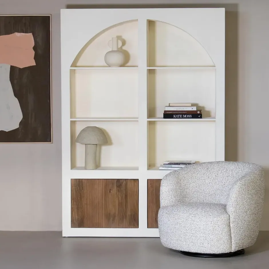 Vakkenkast Beige - 150x38x210cm - 8 Vakken - Miné