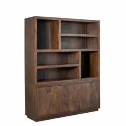 Vakkenkast Bruin Hout - 160x45x200cm - Brussel