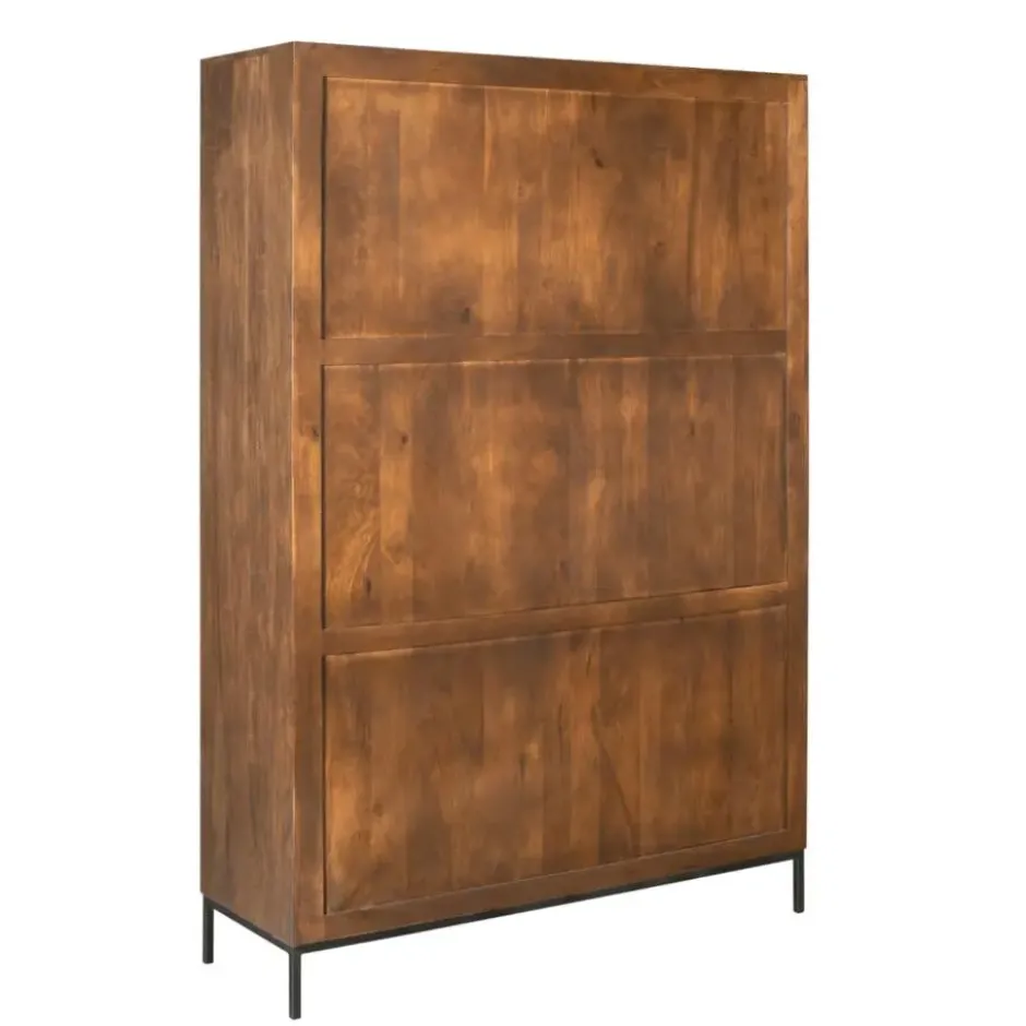 Vakkenkast Bruin Hout - 135x45x200cm - Madison XL