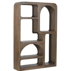 Vakkenkast Donkerbruin Hout - 120x34x180 - Yuki